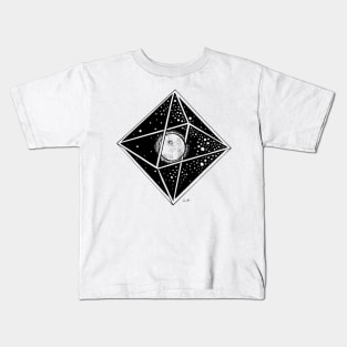 Octahedron by Skye Rain Art Kids T-Shirt